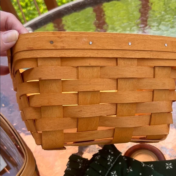 Longaberger Classic large berry Baskets Set - red blue and Green - Picture 11 of 14